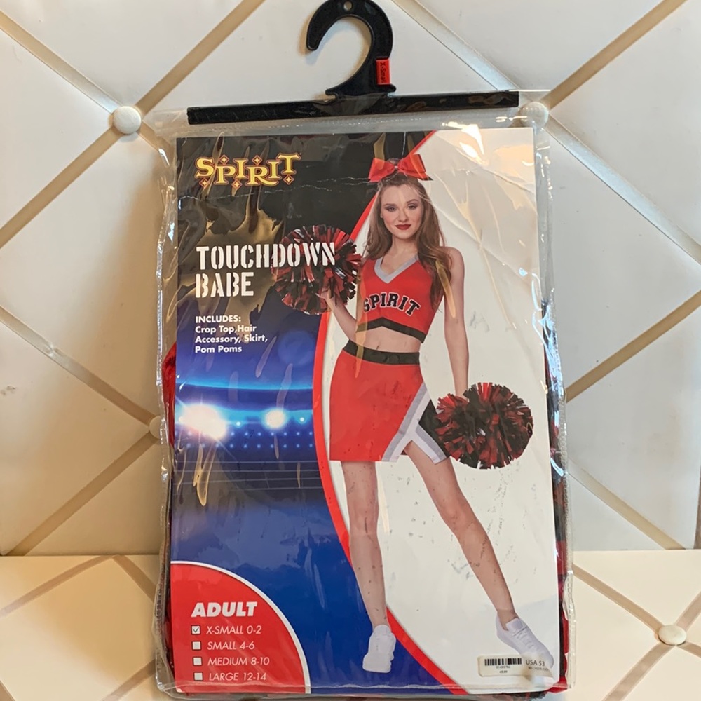🎃Spirit Halloween Adult Touch Down Babe  X-SMALL Costume 0-2